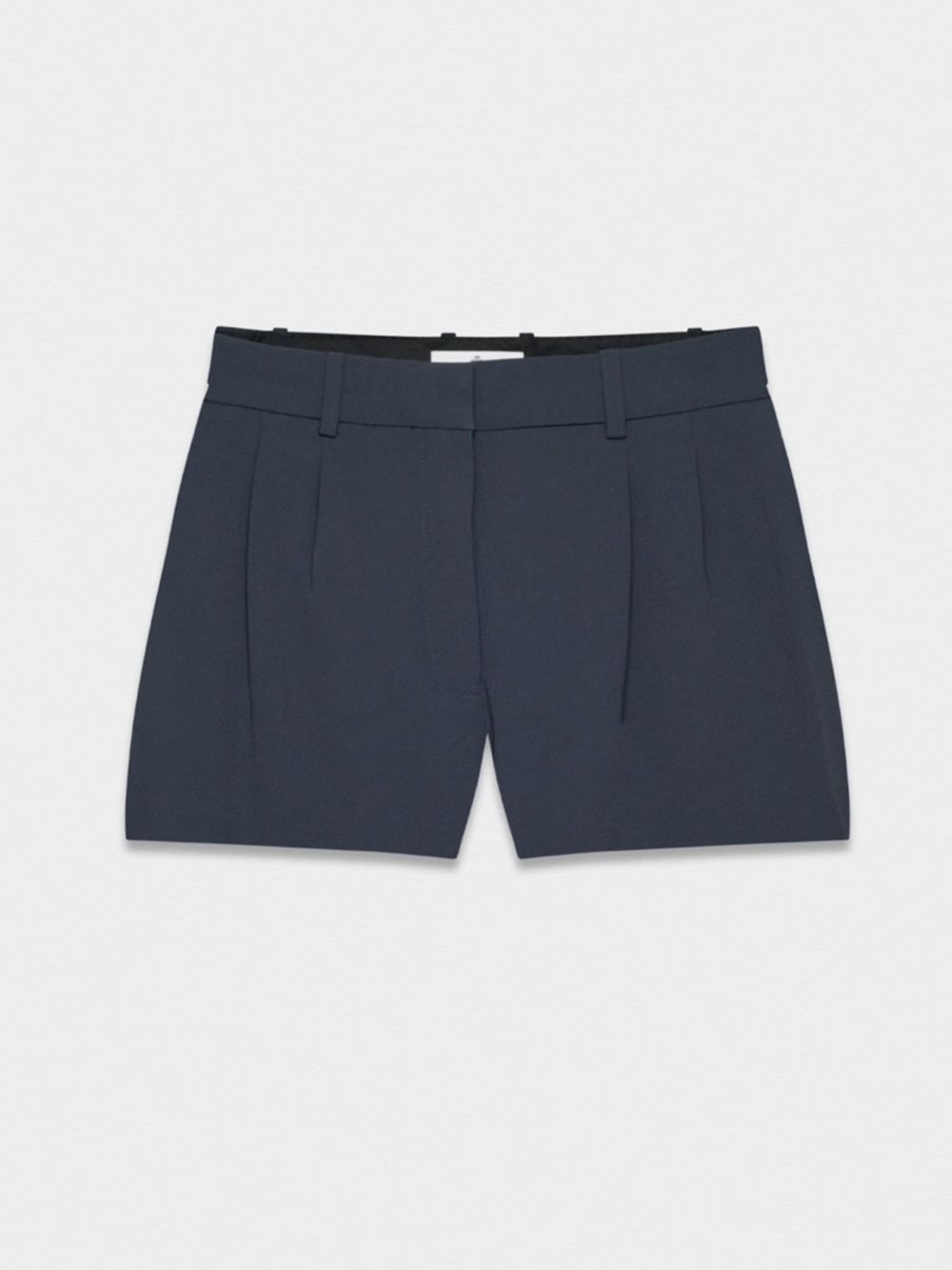 Aritzia Babaton Pleated Mini Short | Dark Night Navy | Size 0